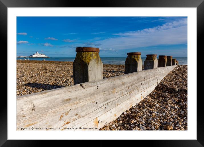 Eastbourne Pier and Groyne Framed Mounted Print by Photimageon UK