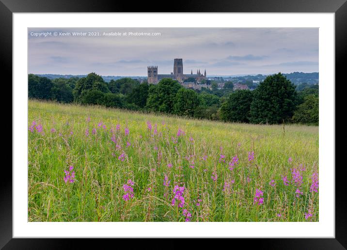 A hillside in Durham Framed Mounted Print by Kevin Winter