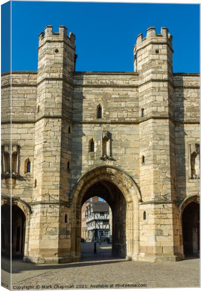 Exchequer Gate, Lincoln Canvas Print by Photimageon UK