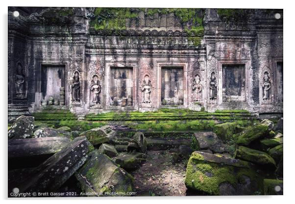 Ta Phrom Acrylic by Brett Gasser