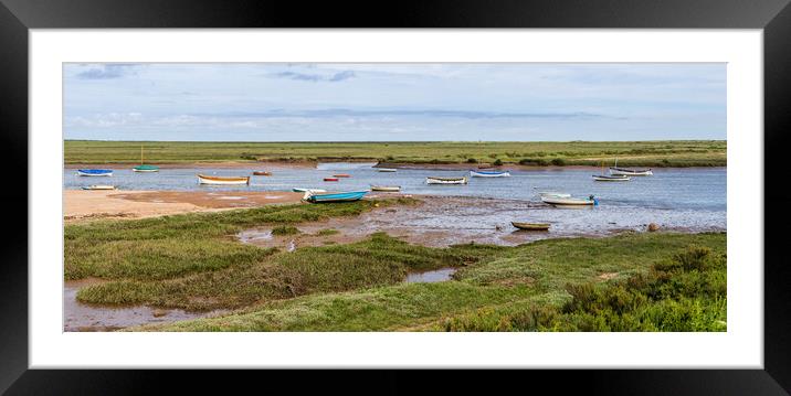 Burnham Overy Staithe panorama Framed Mounted Print by Jason Wells