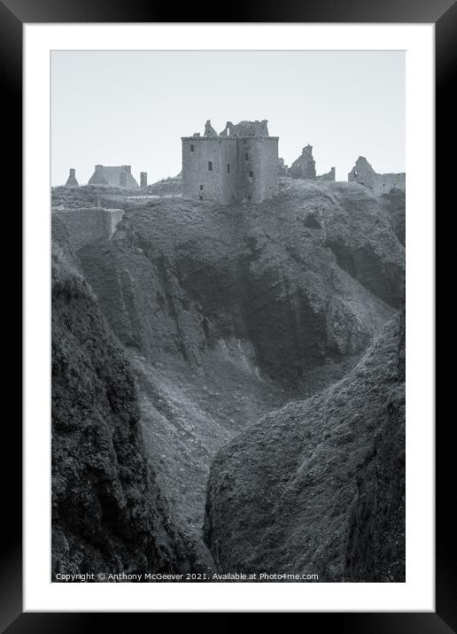 Dunnottar Castle Framed Mounted Print by Anthony McGeever
