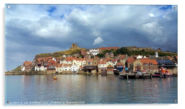 Whitby North Yorkshire  Acrylic by Les Schofield