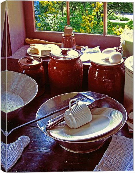 Kitchen Window Canvas Print by Mark Sellers