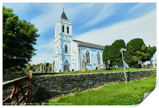 St Marys Blue Church  Print by Ciaran Craig