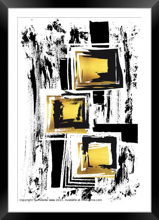 ABSTRACT ART Urban patterns Framed Mounted Print by Melanie Viola
