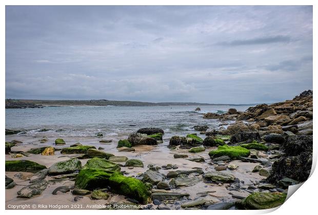 Godrevy Cornwall, Seascape Print by Rika Hodgson