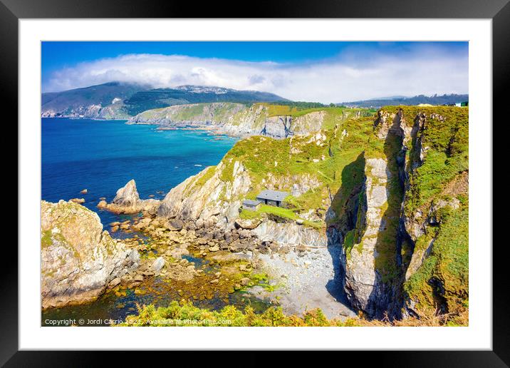 View of Cliffs of Loiba, Galicia - 2 Framed Mounted Print by Jordi Carrio