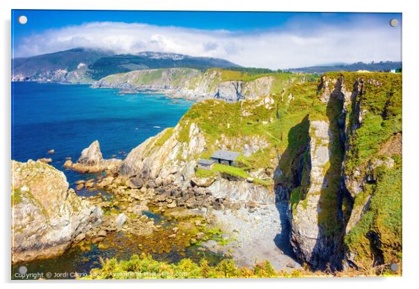 View of Cliffs of Loiba, Galicia - 2 Acrylic by Jordi Carrio