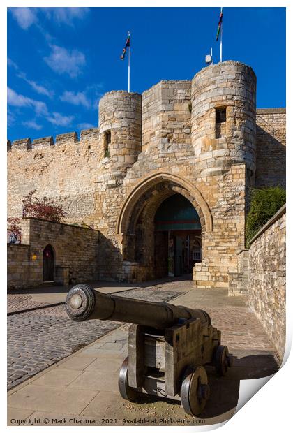 Lincoln Castle entrance Print by Photimageon UK