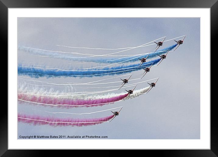 Red Arrows 2 Framed Mounted Print by Matthew Bates