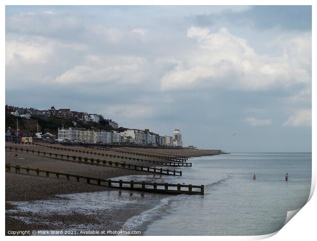 St Leonards from the West. Print by Mark Ward