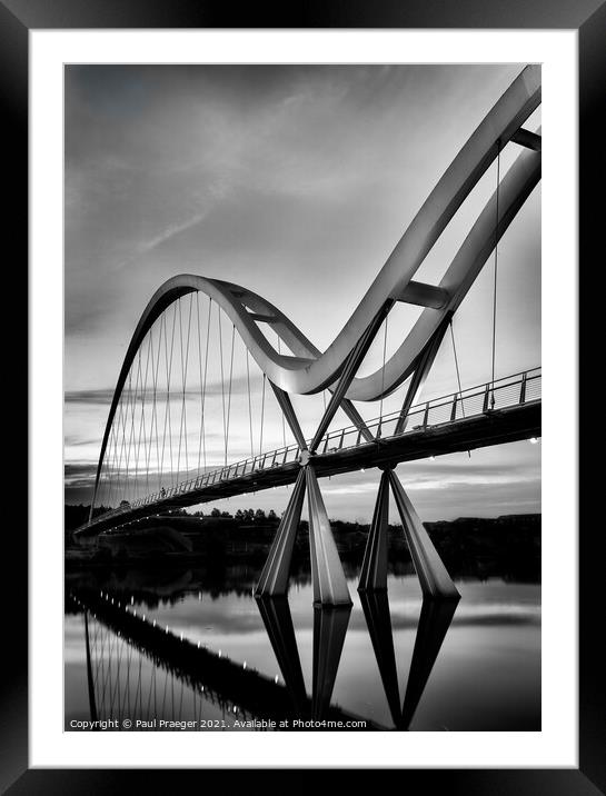 Infinity Bridge - Stockton-on-Tees Framed Mounted Print by Paul Praeger