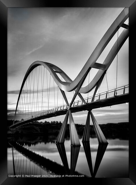 Infinity Bridge - Stockton-on-Tees Framed Print by Paul Praeger