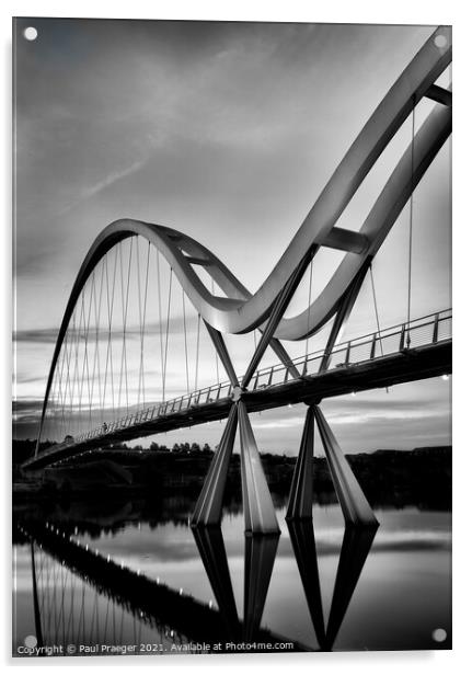 Infinity Bridge - Stockton-on-Tees Acrylic by Paul Praeger