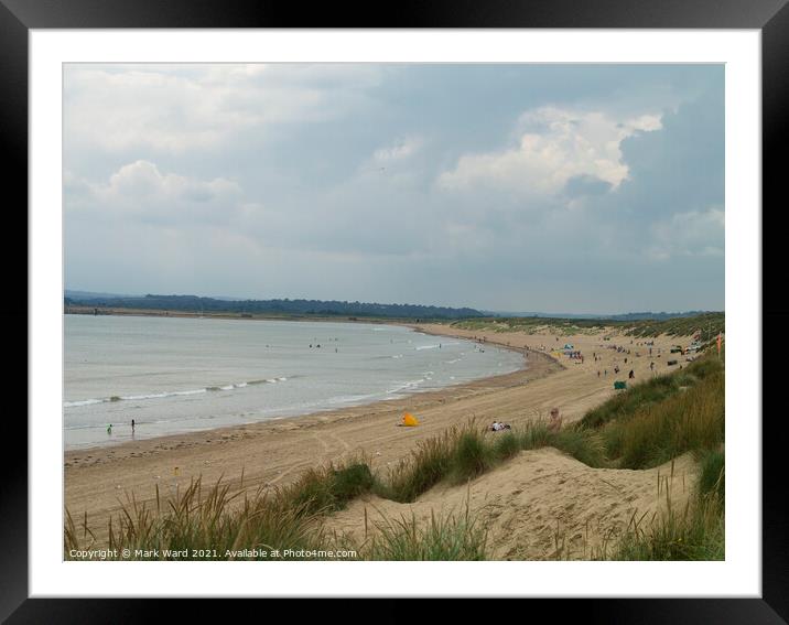 Camber Sands in July Framed Mounted Print by Mark Ward