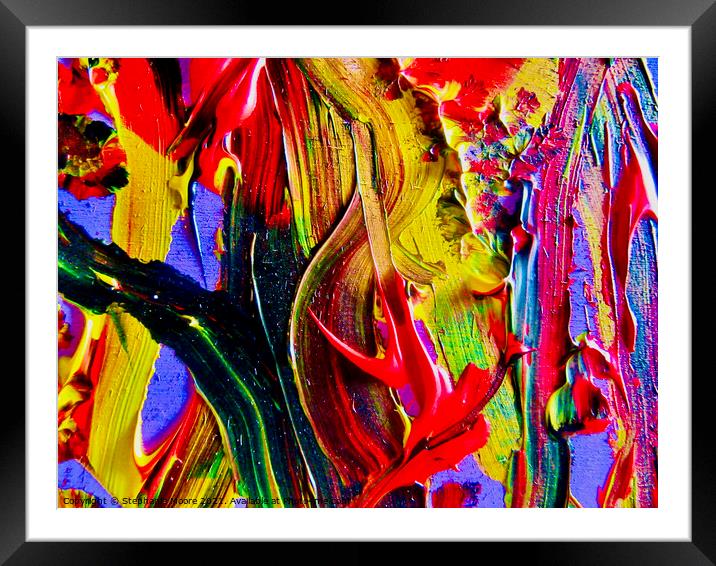 Abstract 2021 16 Framed Mounted Print by Stephanie Moore