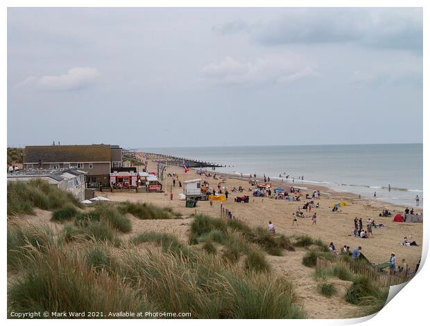 Camber Sands on a Sunny Day in July. Print by Mark Ward