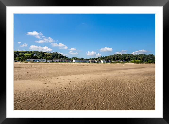 Llansteffan Beach, Carmarthenshire, Wales. Framed Mounted Print by Colin Allen