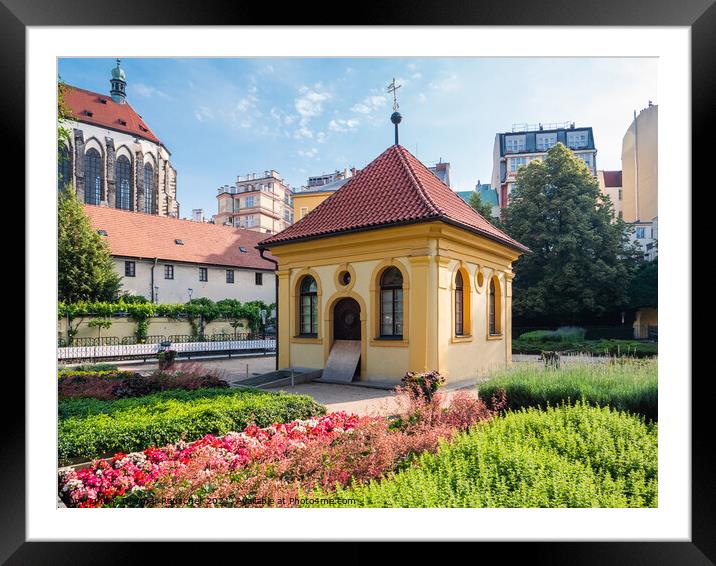 Franciscan Garden in Prague Framed Mounted Print by Dietmar Rauscher