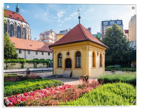 Franciscan Garden in Prague Acrylic by Dietmar Rauscher