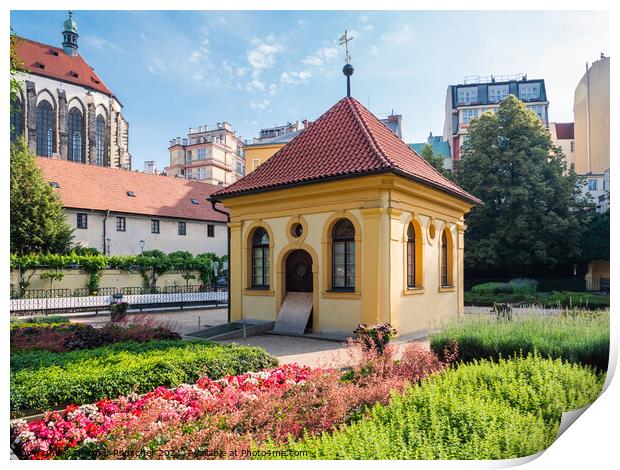 Franciscan Garden in Prague Print by Dietmar Rauscher