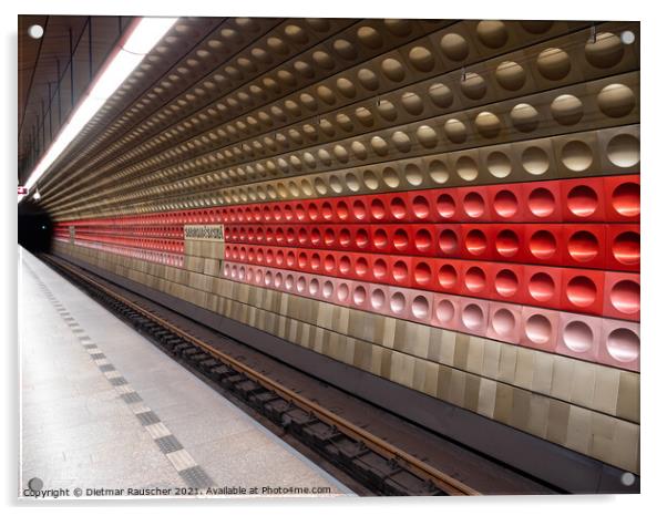 Staromestska Metro Station in Prague Acrylic by Dietmar Rauscher