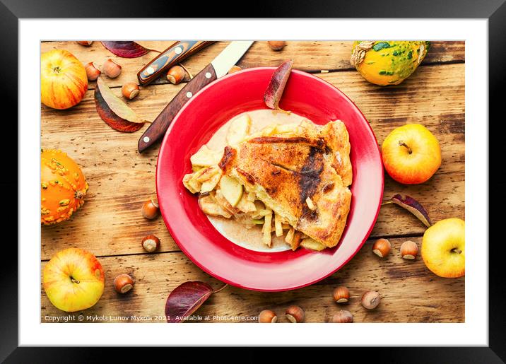 Delicious homemade apple pie Framed Mounted Print by Mykola Lunov Mykola