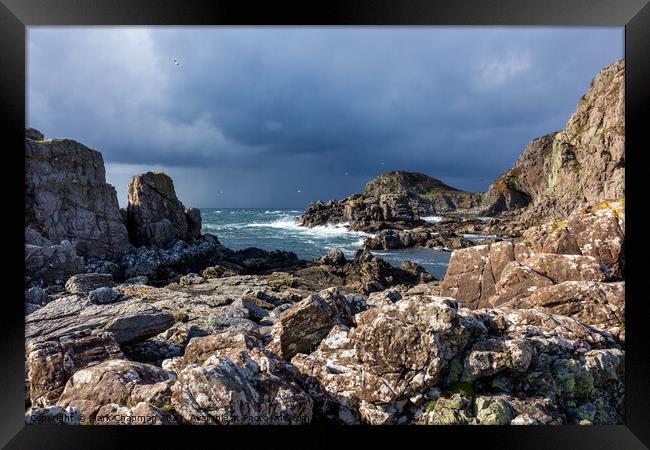 Stormy sky over Point of Sleat, Skye Framed Print by Photimageon UK