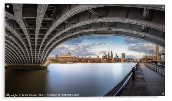 Back In Blackfriars Acrylic by Brett Gasser