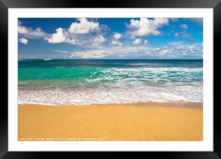  Hawaii Sand, Sea and Sky Framed Mounted Print by Brett Gasser