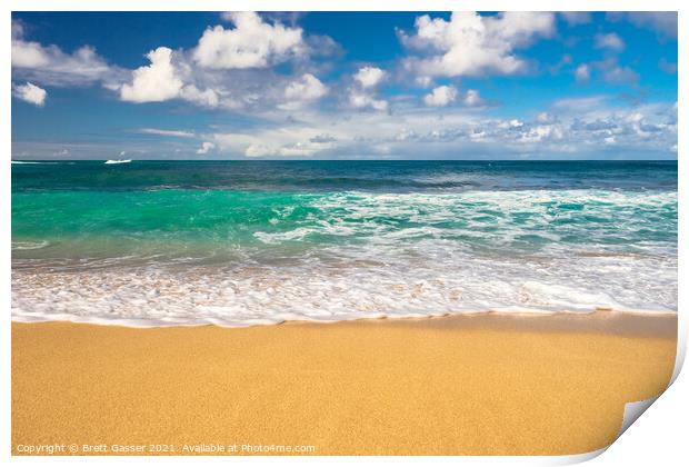  Hawaii Sand, Sea and Sky Print by Brett Gasser
