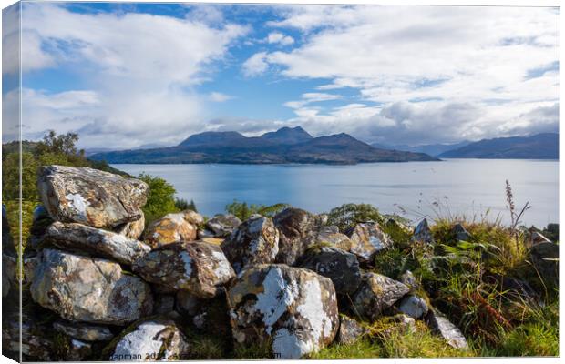 Scottish Highlands as seen from Leitir Fura on Sky Canvas Print by Photimageon UK