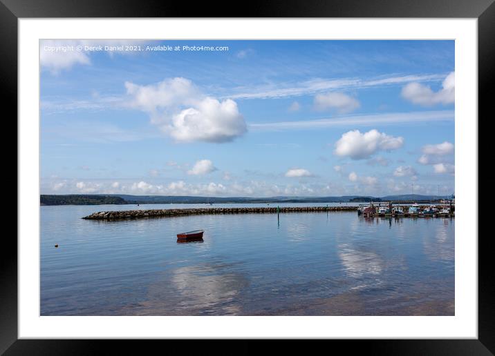 Poole Quay Framed Mounted Print by Derek Daniel