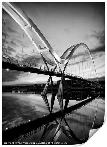 Curves of the Infinity bridge - Stockton-on-Tess Print by Paul Praeger