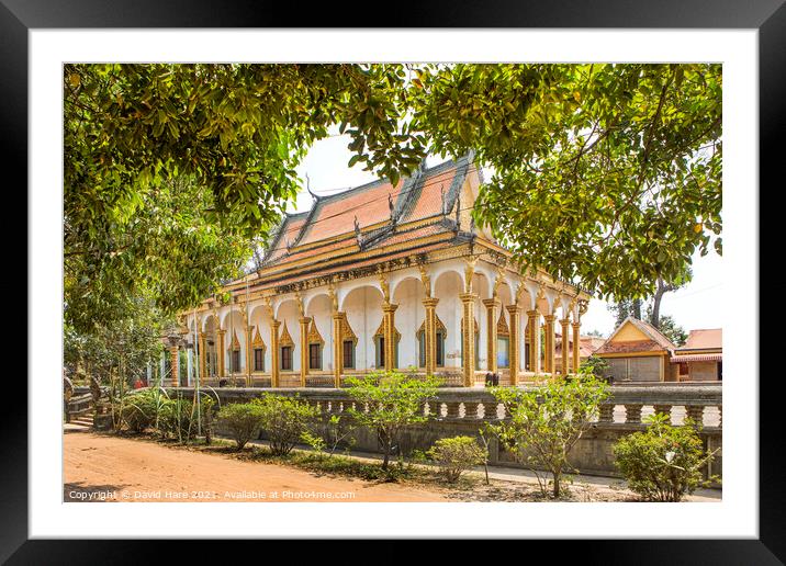 Wat Preah An Kau Saa Framed Mounted Print by David Hare