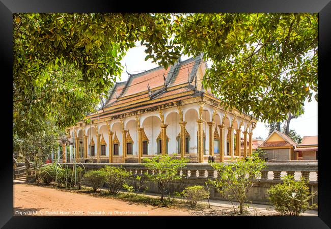 Wat Preah An Kau Saa Framed Print by David Hare