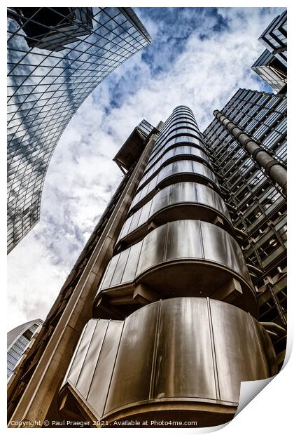Lloyds Building in the City of London 1 Print by Paul Praeger
