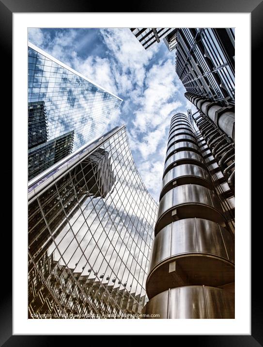 Lloyds Building in the City of London 2 Framed Mounted Print by Paul Praeger