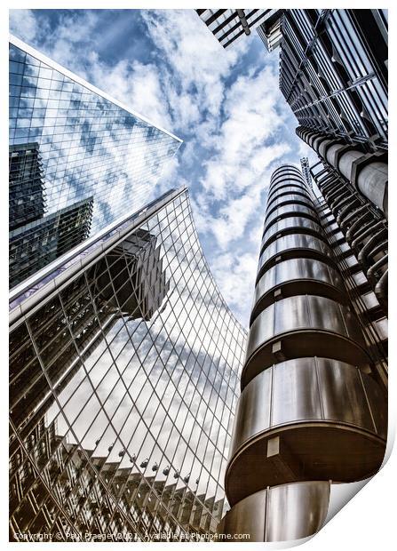 Lloyds Building in the City of London 2 Print by Paul Praeger