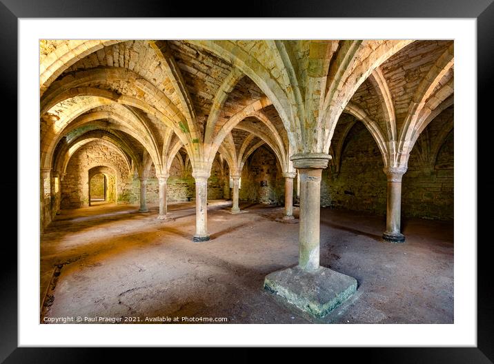 Battle Abbey - Novices common room Framed Mounted Print by Paul Praeger