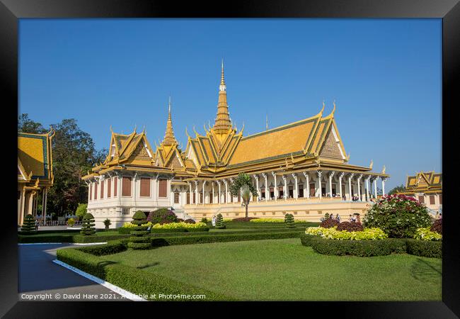 Royal Palace, Phnom Penh, Cambodia. Framed Print by David Hare