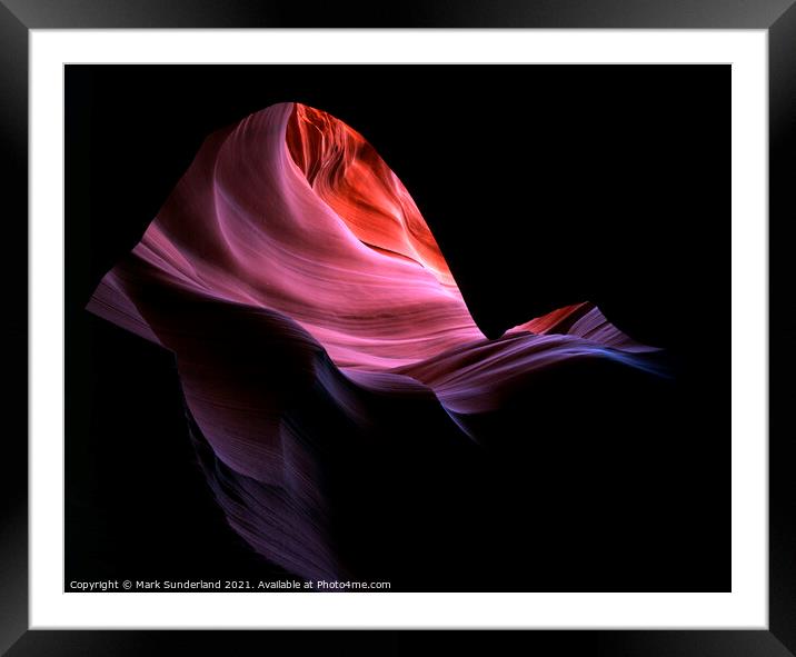 Silk In The Wind Framed Mounted Print by Mark Sunderland
