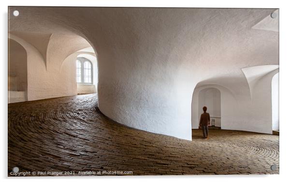 Inside the spiral of the 'Round Tower' in Copenhagen Acrylic by Paul Praeger