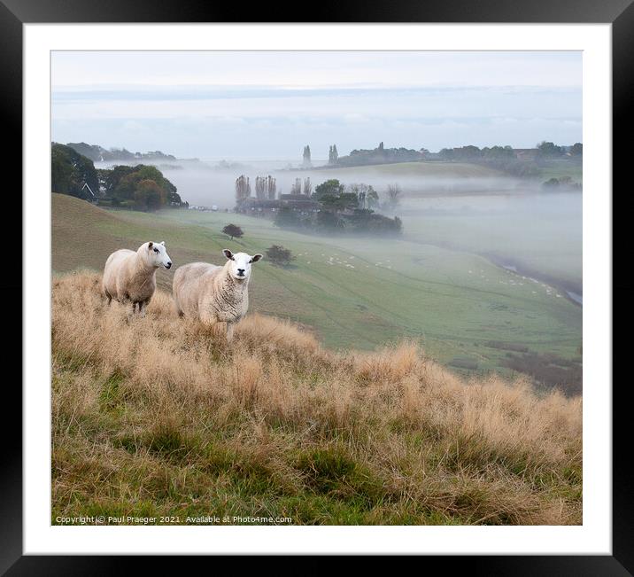 Mist in the Brede valley Framed Mounted Print by Paul Praeger