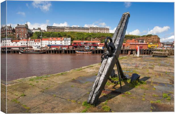 Tate Hill Pier, Whitby Canvas Print by Andrew Sharpe