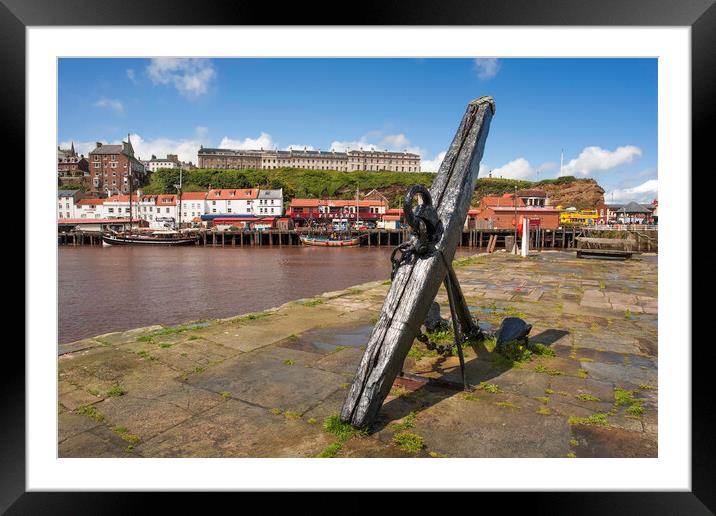 Tate Hill Pier, Whitby Framed Mounted Print by Andrew Sharpe