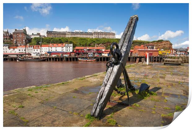 Tate Hill Pier, Whitby Print by Andrew Sharpe