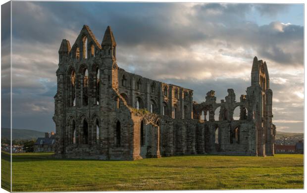 Whitby Abbey Canvas Print by Andrew Sharpe