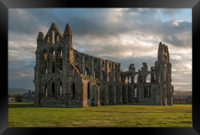 Whitby Abbey Framed Print by Andrew Sharpe